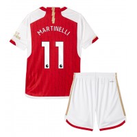 Dres Arsenal Gabriel Martinelli #11 Domáci pre deti 2023-24 Krátky Rukáv (+ trenírky)